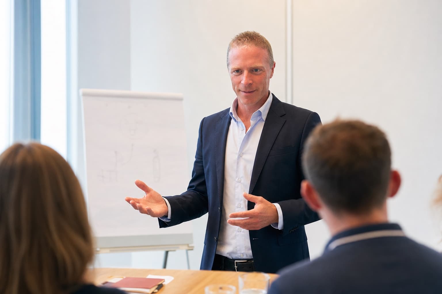 Thilo Krause leitet ein professionelles Kommunikationstraining